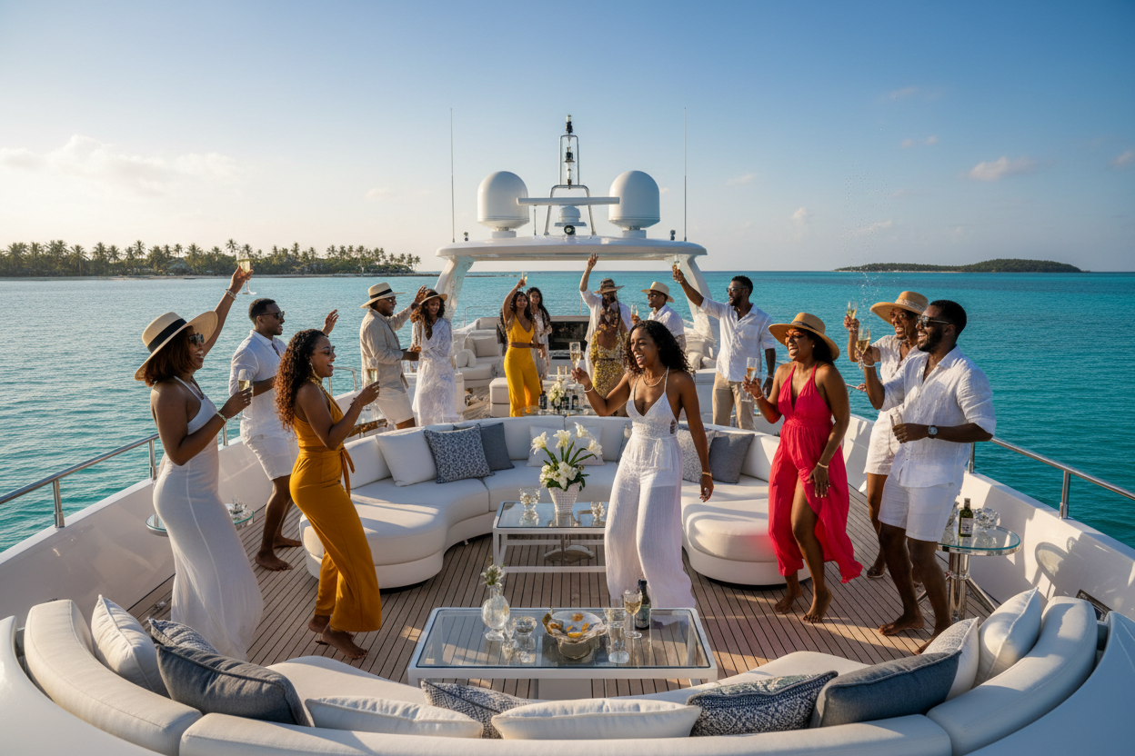 yacht party black people